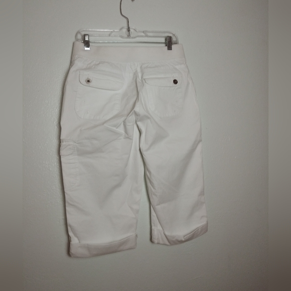 Lee 1889 Y2K Relaxed Fit Capri Pant Women's Size 12 White - Picture 3 of 7